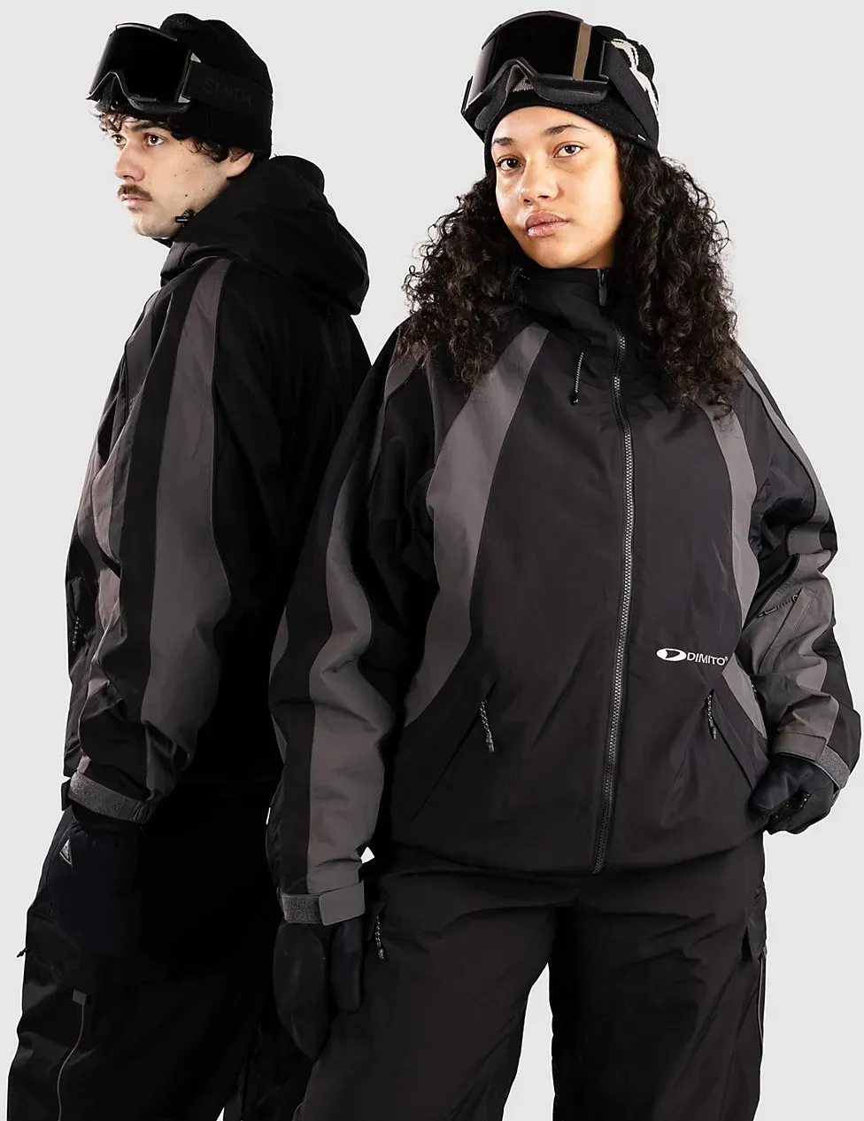 Dimito Wave Padded (Polartec) Jacke mid black Gr. S