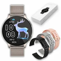 Revono Smartwatch Damen, Telefonfunktion - Round 1.39", Silber