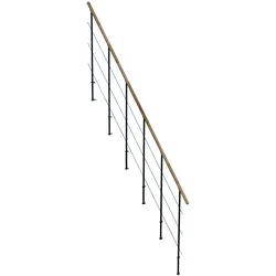 Minka Zweites Geländer für die Raumspartreppen Quatro, Quatro Turn, Style und Style Turn Buche Schwarz