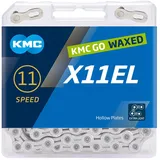 KMC X11EL waxed, Kette - Silver - 118 Glieder, 11-fach, gold