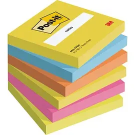 Post-it Post-it® Energetic Collection Haftnotizen 654TFEN farbsortiert, 6 Blöcke
