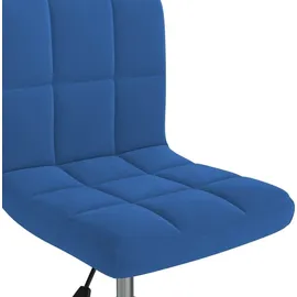 vidaXL Bürostuhl Drehbar Samt Blau