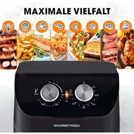GOURMETmaxx Heißluftfritteuse 4 L schwarz