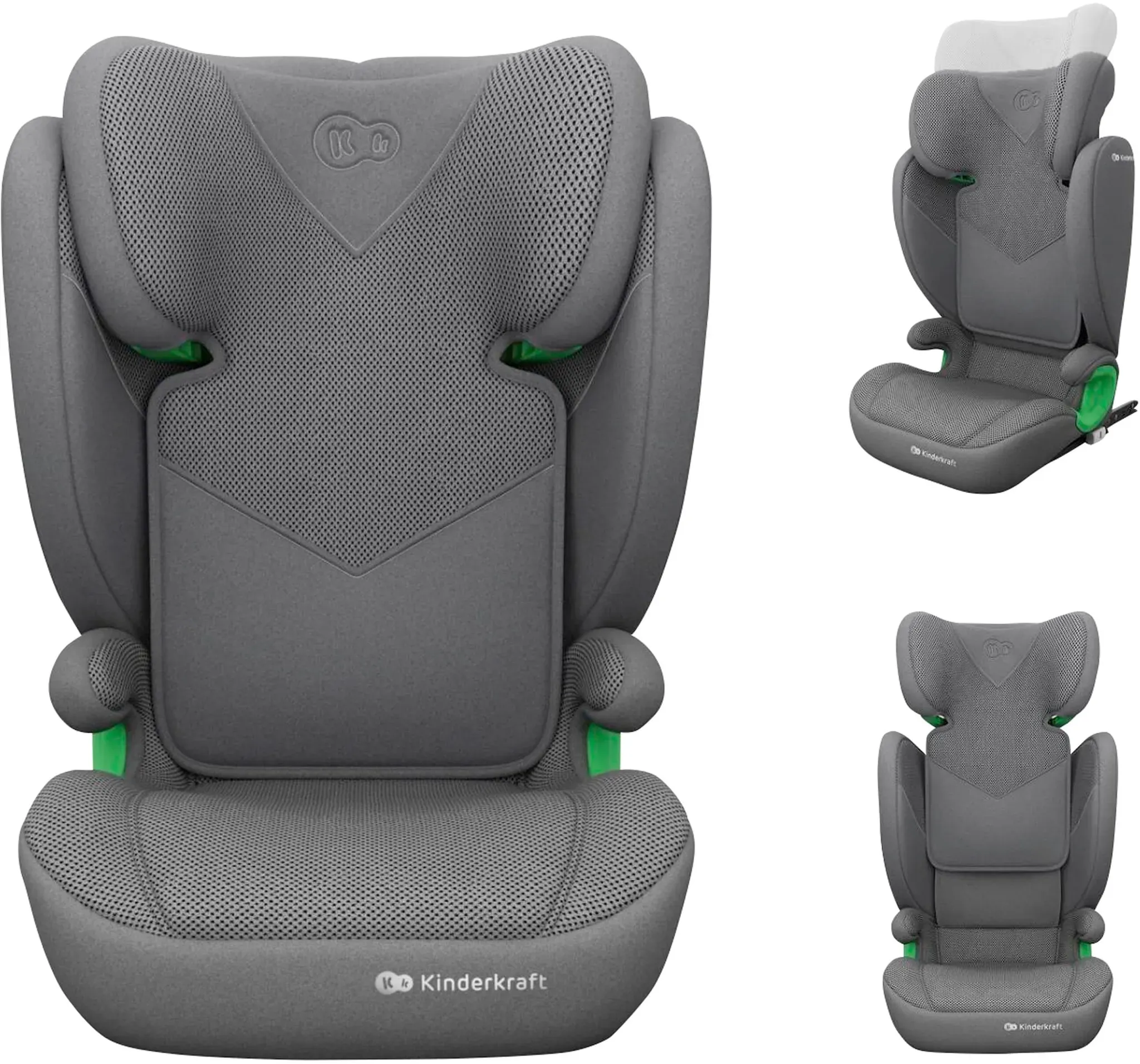 Kinderkraft Kindersitz JUNIOR FIX 2 PLUS, grau