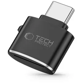 TECH-PROTECT UltraBoost Adapter microSD-Kartenleser mit USB-C - Schwarz