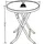 VCM Gartentisch klappbar Ø 70 x 70 cm Anthrazit