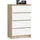abamihome Kommode K60 60 x 99 x 40 cm Sonoma Eiche / Weiß