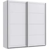 möbel-direkt.de Schwebetürenschrank Chalet 180 x 208 x 65 cm Weiß