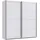 möbel-direkt.de Schwebetürenschrank Chalet 180 x 208 x 65 cm Weiß