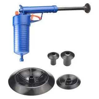 CONP Abflusspumpe Rohrreinigungspistole SA220, Ø Saugglocke 5,2cm, 6,3cm, 11,3cm und 20cm
