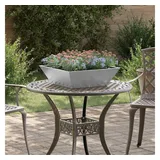 vidaXL Garten-Pflanzgefäß 50 x 50 x 15 cm Silber