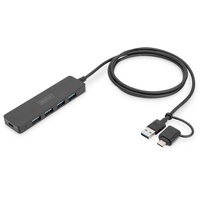 Digitus USB 3.0 Hub 4-Port, Slim Line