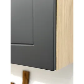 Flex-Well Küchenzeile 280 cm Anthrazit matt