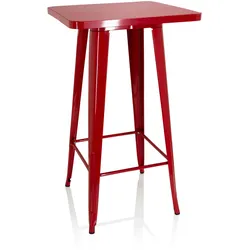 Bar Tisch / Metall-Tisch VANTAGGIO HIGH T rot hjh OFFICE
