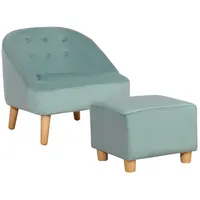 Homcom Kindersofa-Set mit Fußhocker 51L x 51B x 50H cm