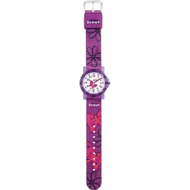 Scout Achtion Girls 280378008 Quarzuhr mehrfarbig Silikonarmband lila