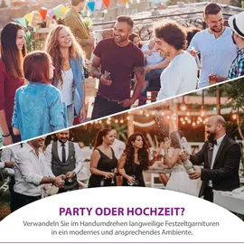 AddLiving Bierbankauflage 240 x 70 cm rot/weiß 3-tlg.