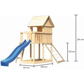 Karibu Spielhaus Frieda 107 x 291 x 107 cm Natur