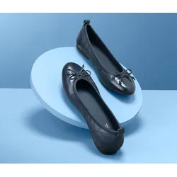 Tchibo - Leder-Ballerinas - Damen - Gr. 39 - dunkelblau