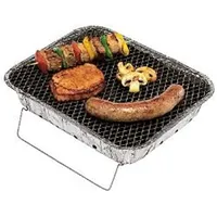 Buri Einmal Grill 600g Holzkohle Alu Einweggrill Kohle Grillen