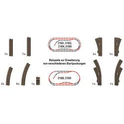 Trix Großes Gleis-Ergänzungs-Set, HO (1:87), 15 Jahr(e)