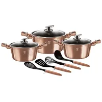 Berlinger Haus BerlingerHaus GRANITE POT SET BERLINGER HAUS ROSE