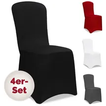 DETEX Stuhlhusse Schwarz 4er Set