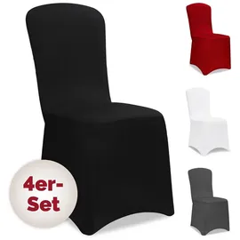 DETEX Stuhlhusse Schwarz 4er Set