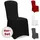 DETEX Stuhlhusse Schwarz 4er Set
