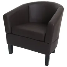 Mendler Lounge-Sessel HWC-O17 Kunstleder 0 x 0 x 0 cm Braun