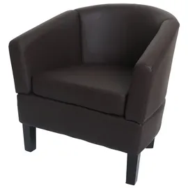 Mendler Lounge-Sessel HWC-O17 Kunstleder 0 x 0 x 0 cm Braun