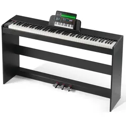 VEVOR 88 Tasten Digitalpiano Elektrisches Klaviere Doppeltastatur 1317x320x785mm