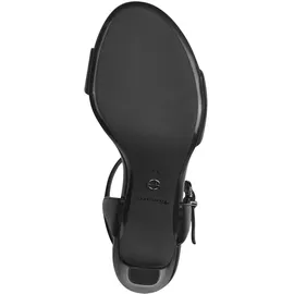 TAMARIS Damen 1-28008-42 Sandalette Mit Absatz, Black Matt, 39 EU