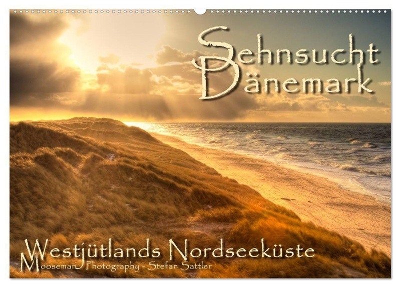 Sehnsucht Dänemark - Danmark (Wandkalender 2024 Din A2 Quer)  Calvendo Monatskalender