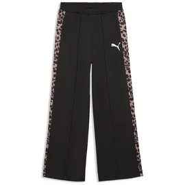 Puma T7 Animal Relaxed High Waist Jogginghose Schwarz 140