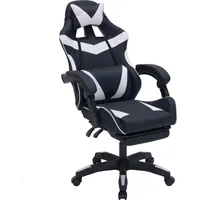Hti-Living Gaming Stuhl Krit Eco Schwarz-Weiß