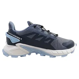 Salomon Supercross 4 Damen Grau / Weiß / Cashmere Blue 39