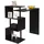 Woltu Bartisch 134 x 112 x 38 cm Schwarz