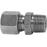 Riegler Gerade Einschraubverschraubung, R 1/4 a., Rohr- Ø10, Stahl