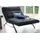 KAWOLA Relaxliege AMERIVA Polyester 120 x 110 x 158 cm Schwarz mit Kissen und Kopfteil