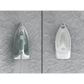 Tefal Virtuo 30 Dampfbügeleisen, 2000 W, 27 g/Min. Dampfabgabe, 120 g/Min. Dampfstoß, 30 Sek. Aufheizzeit, Vertikaldampf, Tropfstopp, Präzisionsbügelspitze, Eukalyptus,
