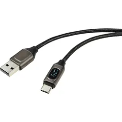 Renkforce USB-Kabel USB 2.0 USB-A Stecker, USB-C® Stecker 2.00 m Silber (metallic) RF-6249502