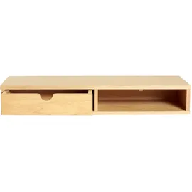 WoodMan Stauraumschrank WOODMAN "Farsta", beige (natur), B:78cm H:12cm T:31cm, Schränke, Stauraumschrank, Mit Holzfurnier aus Eiche, platzsparend, Wandmontage, FSC