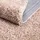 Carpet City Shaggy Hochflor Teppich - Rund 160 cm - Sand-Beige - Langflor Wohnzimmerteppich - Einfarbig Uni Modern - Flauschig-Weiche Teppiche Schlafzimmer Deko