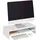 Relaxdays Monitorständer mit Zusatzablage 14,5 cm x 54 cm x 25,5 cm Weiß