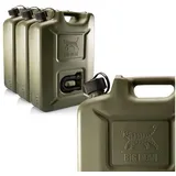 BigDean Benzinkanister (Made in Germany) 3 x 20 L Olivgrün