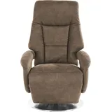 TV-Sessel SIT & MORE "Enjoy", braun (latte), B:74cm H:113cm T:77cm, Luxus-Kunstleder;NaturLEDER (echtes Rindsleder);Luxus-Microfaser (100% Polyester);Liegefläche ausgezogen: 168 cm, Sessel, Fernsehsessel, in Größe L, wahlweise mit Motor und Aufstehhilfe