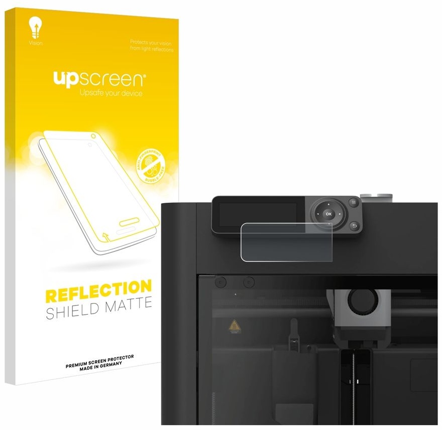 upscreen Schutzfolie für Bambu Lab P1S 3D Printer Folie Matt Entspiegelt Anti-Reflex