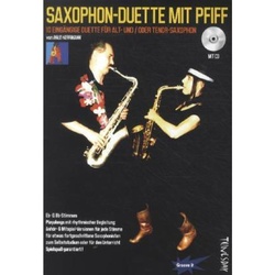 Saxophon-Duette mit Pfiff, für Alt- und/oder Tenor-Saxophon - Milo Herrmann, Kartoniert (TB)