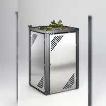 Proregal Mülltonnenbox 127 x 77 x 81 cm grau